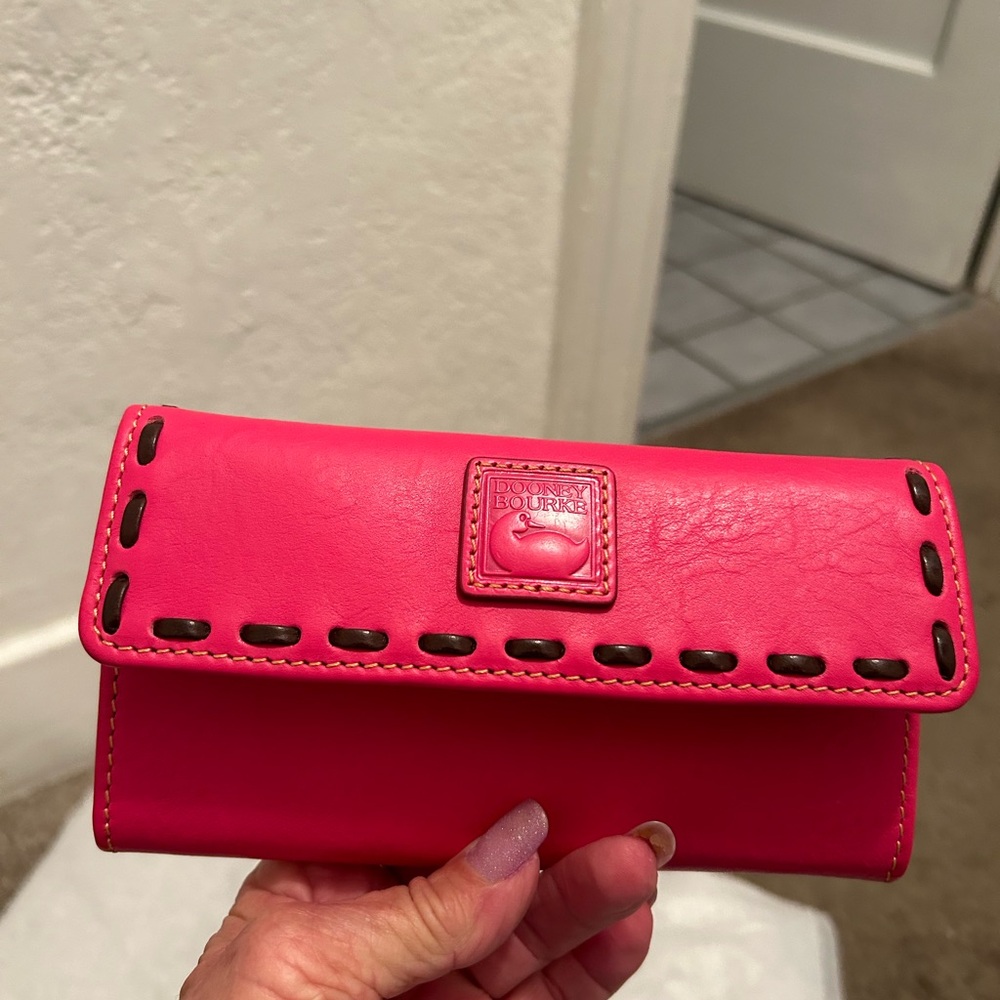 Dooney & Bourke Fuchsia Leather Wallet